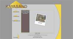 Desktop Screenshot of kayasand.com